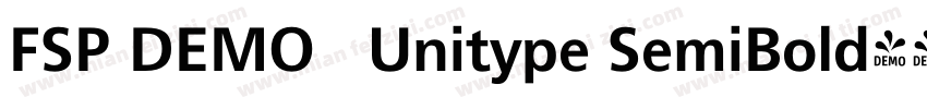 FSP DEMO   Unitype SemiBold字体转换